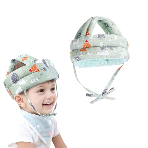 CATOR Baby Kopfschutz, Kopfschutz Baby Helm Baby, 360°Anti-Kollision Baby Helm Schutzhelm, Baby Head Protector, Verstellbarer Babyhelm, für Babys im Alter von 0.5 bis 3 Jahren(Grün) von CATOR