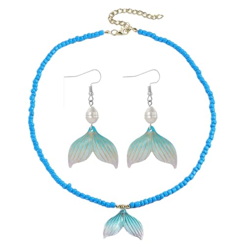 CATOR Choker kette damen surferkette ethno muschel kette boho schmuck Choker Halskette Weiße mit Strand-Ohrringe von CATOR