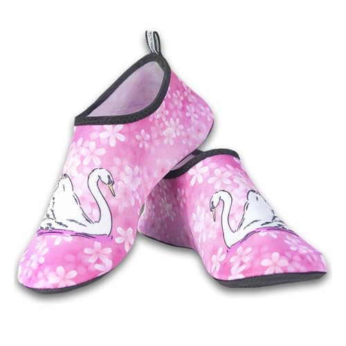 CATOR Kinder Strandschuhe Mädchen Schwimmschuhe Aqua Schuhe Kind Wasserschuhe Aquaschuhe, Slip Stop Badeschuhe, Schnell Trocknend Barfuss Schuh für Kinder Beach Pool, 26-29 von CATOR