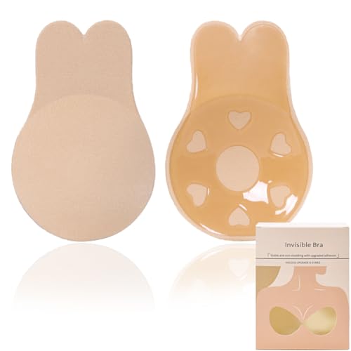CATOR Klebe BH Push Up, Klebe BH Push up, Unsichtbarer Trägerloser-BH, Strapless Bra, Wiederverwendbare Klebe-BHS mit Trägerlos Pads, Silikonfreundlich Selbstklebender BHS für Rückenfreie Kleidung（B） von CATOR
