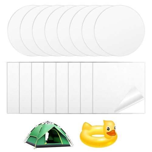 CATOR Pool Reparaturset 16 Stück kunstleder selbstklebend Wasserdichtes Selbstklebend Flicken Set Stark Klebend Transparentes TPU Reparaturset für Luftmatratze Aufblasbarer Schwimmring Aufblasartikel von CATOR