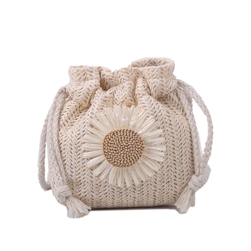 CATOR Straw Bag Women's Straw Shoulder Bag boho style Vintage Beach Bag Beach Straw Handbag Crossbody Bag for Women's Travel and Holiday - Weiß von CATOR