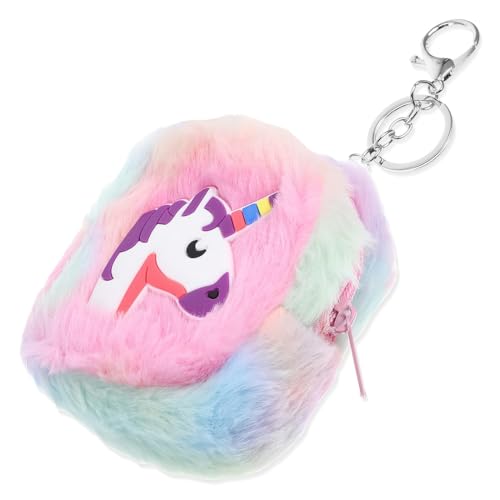Einhorn Münzbeutel, Münzbörse, Mini Geldbörse Mini-Süß Geldbörsen kleine Cartoon-Münztasche lustiger Reißverschluss Kosmetiktasche Kopfhörer-Geldbörse kleine Gegenstände Taschen für Frauen Geldbörse von CATOR