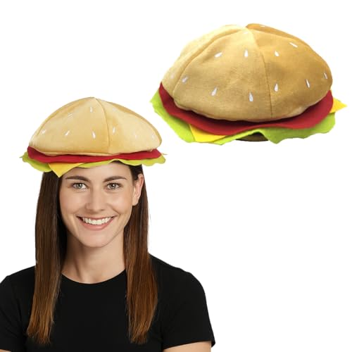 Hamburger Hut, Fasching hut,für Erwachsene und Kinder für Karneval Partykostüm Requisiten Partygeschenk von CATOR