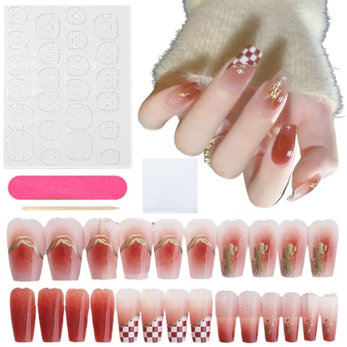 Nagelfolie UV Härtend, 24 Stück Nagelsticker UV Gel Nagelfolien Selbstklebend Nail Sticker Nagellackstreifen Gel-Nagelaufkleber Art Stickers DIY für Damen Mädchen Dekoration Nageldesign von CATOR