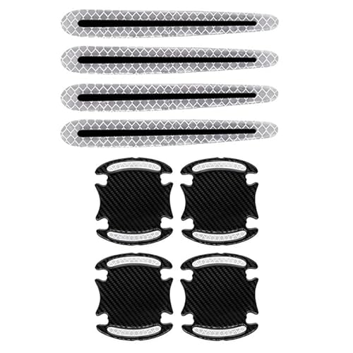 Satz mit 8 selbstklebenden schutz aufkleber für auto türgriffe, auto türgriff schutz für griffmulde/griffskala, universal. von CATOR