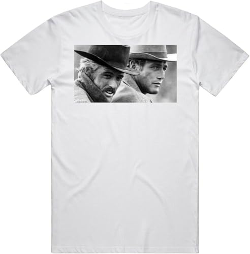 YATU Robert Redford Butch Cassidy and The Sundance Movie Fan T Shirt White von CATOSER