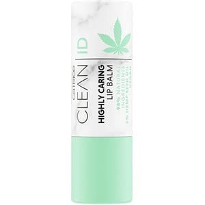 Catrice Clean ID Highly Caring Lip Balm, Lippenbalsam, 98% natürliche Inhaltsstoffe, Nr. 010 High Standard, transparent, pflegend, glättend, mit Ölen, natürlich, vegan, ohne Alkohol (4,8g) von Catrice