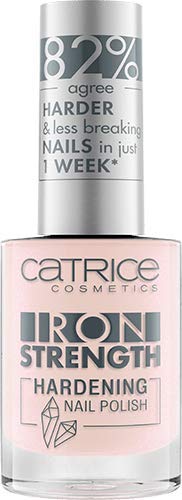 Catrice Iron Strength Hardening Nail Polish, Nailpolish, Nagellack, Nr. 02 Holey Topaz, pink, für weiche Nägel, härtend, glänzend, ohne Aceton, vegan, Mikroplastik Partikel frei (10ml) von Catrice