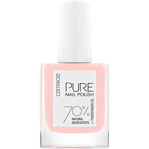 Catrice PURE Nail Polish, Nailpolish, Nagellack, Nr. 01 Lightness, pink, glänzend, ohne Aceton, vegan, Mikroplastik Partikel frei (10ml) von Catrice