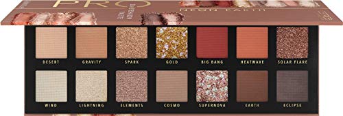 Catrice Pro Neon Earth Slim Eyeshadow Palette, Lidschatten, Nr. 010, Mehrfarbig, 14 Farben, langanhaltend, vegan, ohne Mikroplastikpartikel, Nanopartikel frei, ohne Parfüm, 1er Pack (10.6g) von Catrice