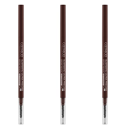 Catrice Augenbrauenstift - Catrice Slim'Matic Ultra Precise Brow Pencil, mit Augenbrauen Bürste, 3er Pack (3x0,05g), Nr. 050 Chocolate von Catrice