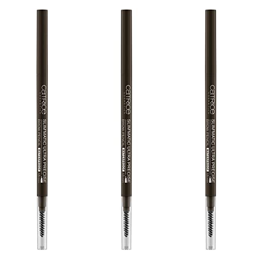 Catrice Augenbrauenstift - Catrice Slim'Matic Ultra Precise Brow Pencil, mit Augenbrauen Bürste, 3er Pack (3x0,05g), Nr. 040 Cool Brown von Catrice