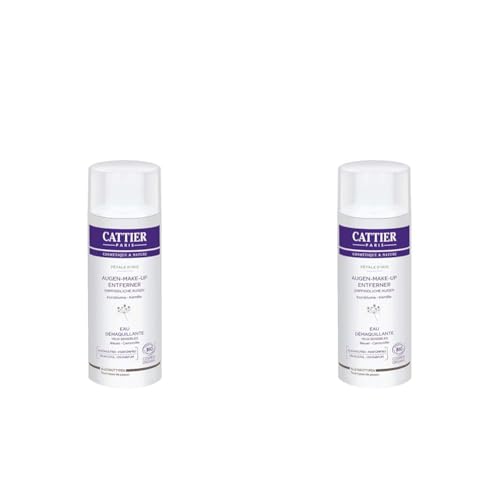 Cattier Augen-Make-Up-Entferner für empfindliche Haut, Naturkosmetik, 150 ml (Packung mit 2) von CATTIER
