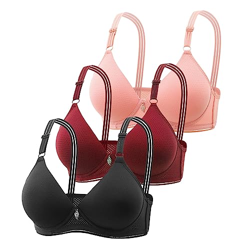 CAUYDY BH Damen Mit BüGel Bralette BH Ohne BüGel Set Damen Comfort Spitzen-Racerback-BH Mit V-Ausschnitt Push Up BH Ohne Buegel Spitze BH Damen Ohne BüGel von CAUYDY