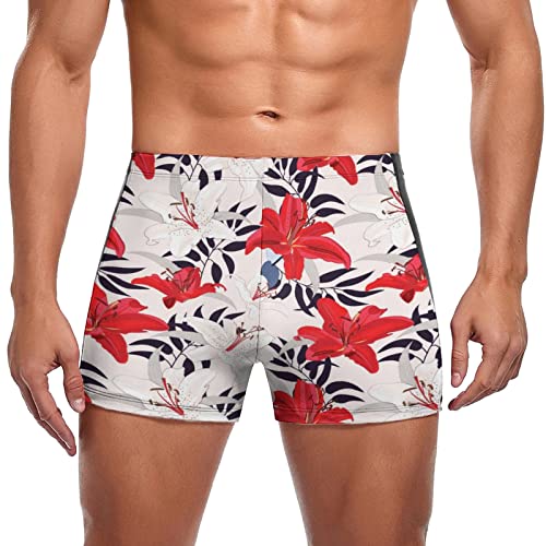 CAUYDY Badehose Herren Eng Herren Badehose Kurz Basic Shorts Strandhose Surfen Boardshorts Einfarbig Swim Badeshorts Schwimmshorts Sport Sommer Unifarbe Sportshorts Schwimmhose Trainingshose von CAUYDY