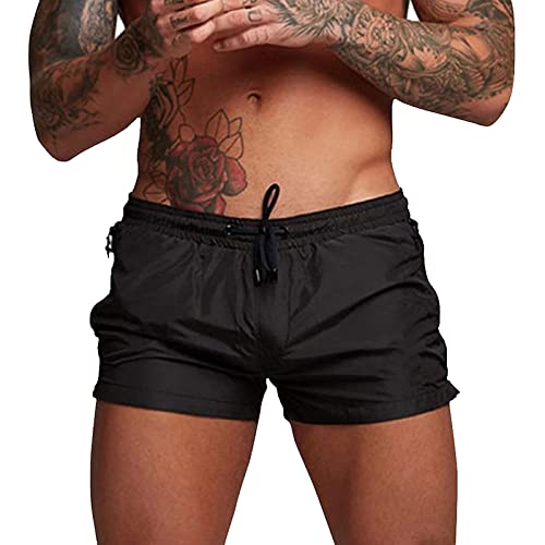 CAUYDY Badehose Herren Schnelltrocknend Badeshorts für Herren Sporthose Laufshorts Männer Sport Kurze Hose Schwimmhose mit Mesh-Futter und Reißverschluss Taschen von CAUYDY