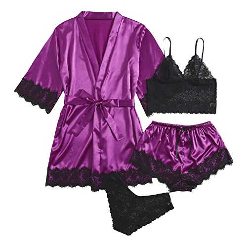 CAUYDY Bh Set Damen Sexy Rot Damen Sexy Weihnachten BH G-String Set Reizwäsche Kostüm Dessous Unterwäsche Xmas Nachtwäsche Wildleder Süße Lingerie Set Weihnachtskostüm Babydoll Negligee 2 TLG von CAUYDY