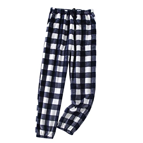 CAUYDY Fleece Hosen Damen Schlafanzughose Lang Fleece Jogginghose Warm Weich Schlafhose Frauen Relaxhose Weit Bein Bequeme Pyjama Hose Loungehose Nachthose Freizeithose von CAUYDY