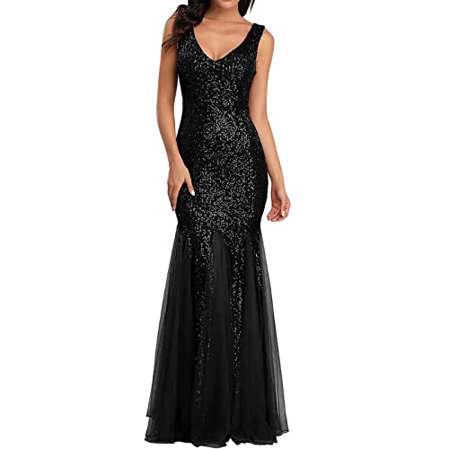 Faschingskostüme Damen,Damen Kleider Spitzenkleid Cocktailkleid Festliches Ballkleid Brautjungfernkleider für Hochzeit Knielang Abendkleider Damen Abendkleider Elegant für Hochzeit Cocktailkleid Spitz von CAUYDY