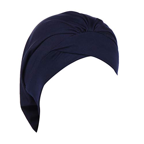 Kopfband Turban für Damen,Headwraps Chemo Hut für Haarausfall, Krebs, Chemotherapie Kopfbedeckung Damen Mütze Bambus Kopftuch Frauen Baumwolle Indien Muslim Stretch Turban mit Haarausfall - Krebspati von CAUYDY