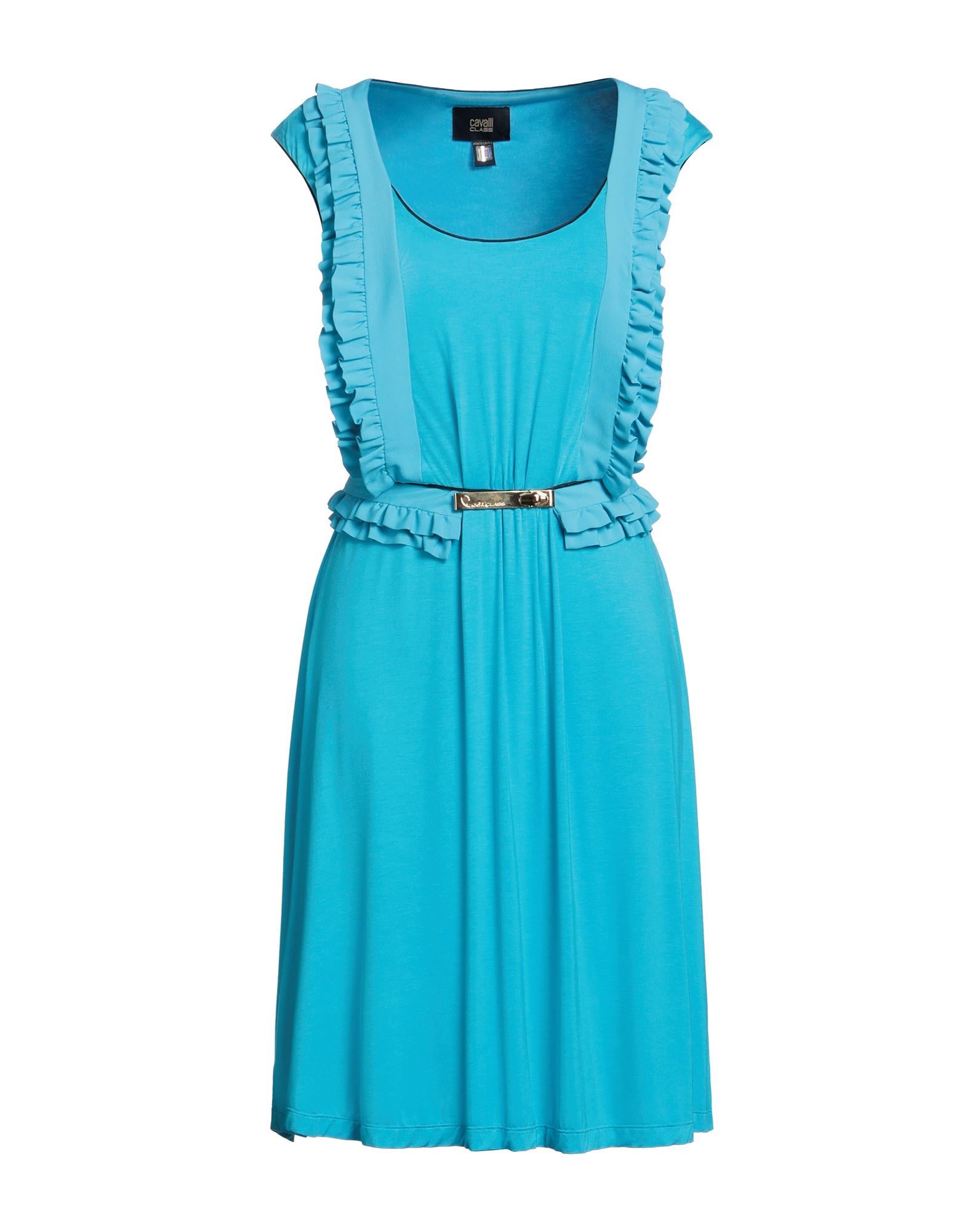 CAVALLI CLASS Midi-kleid Damen Azurblau von CAVALLI CLASS