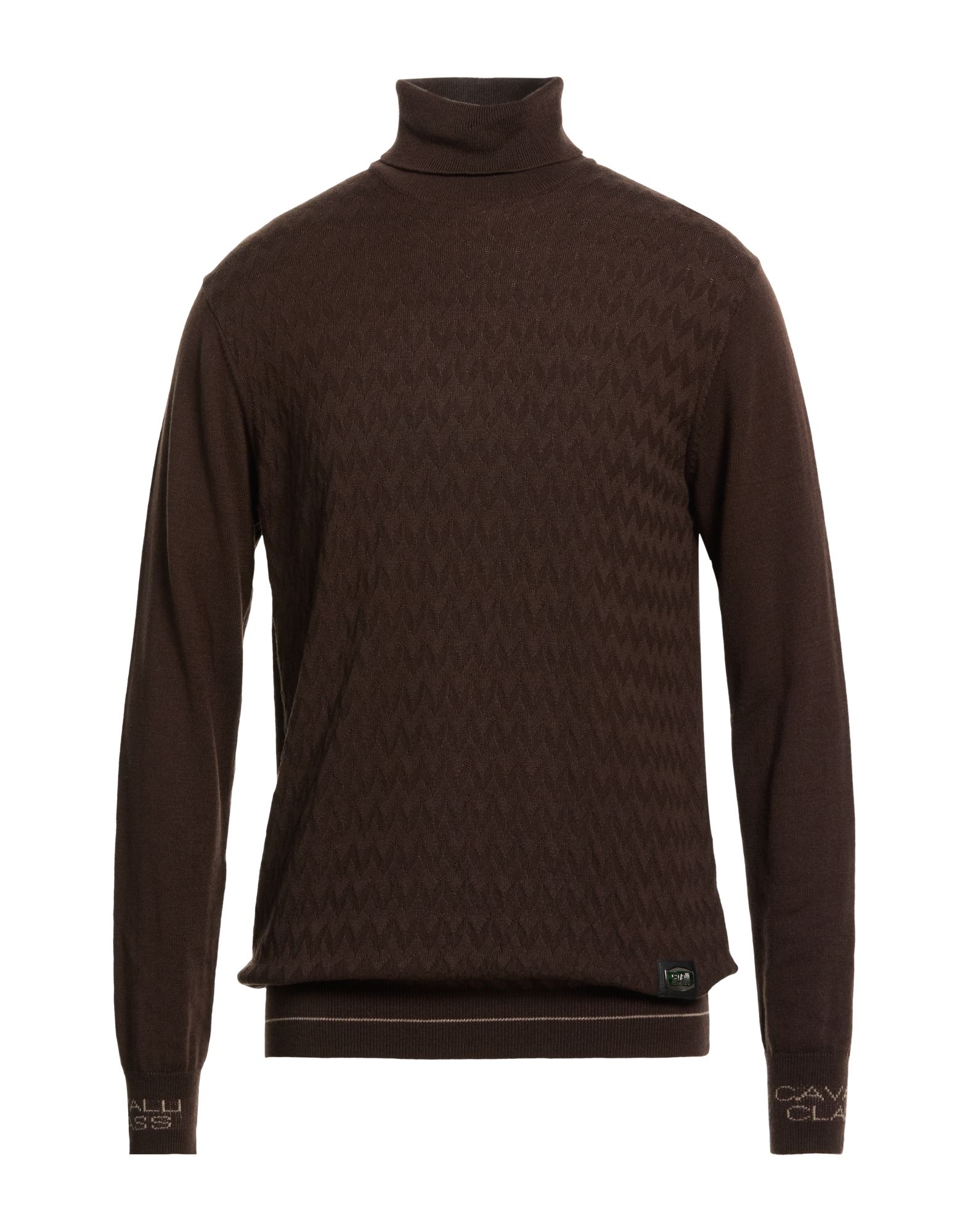 CAVALLI CLASS Rollkragenpullover Herren Dunkelbraun von CAVALLI CLASS