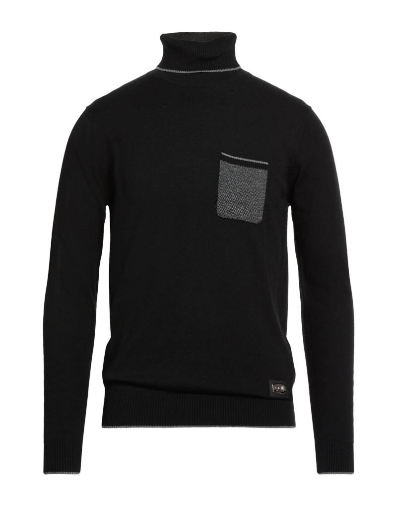 CAVALLI CLASS Rollkragenpullover Herren Schwarz von CAVALLI CLASS