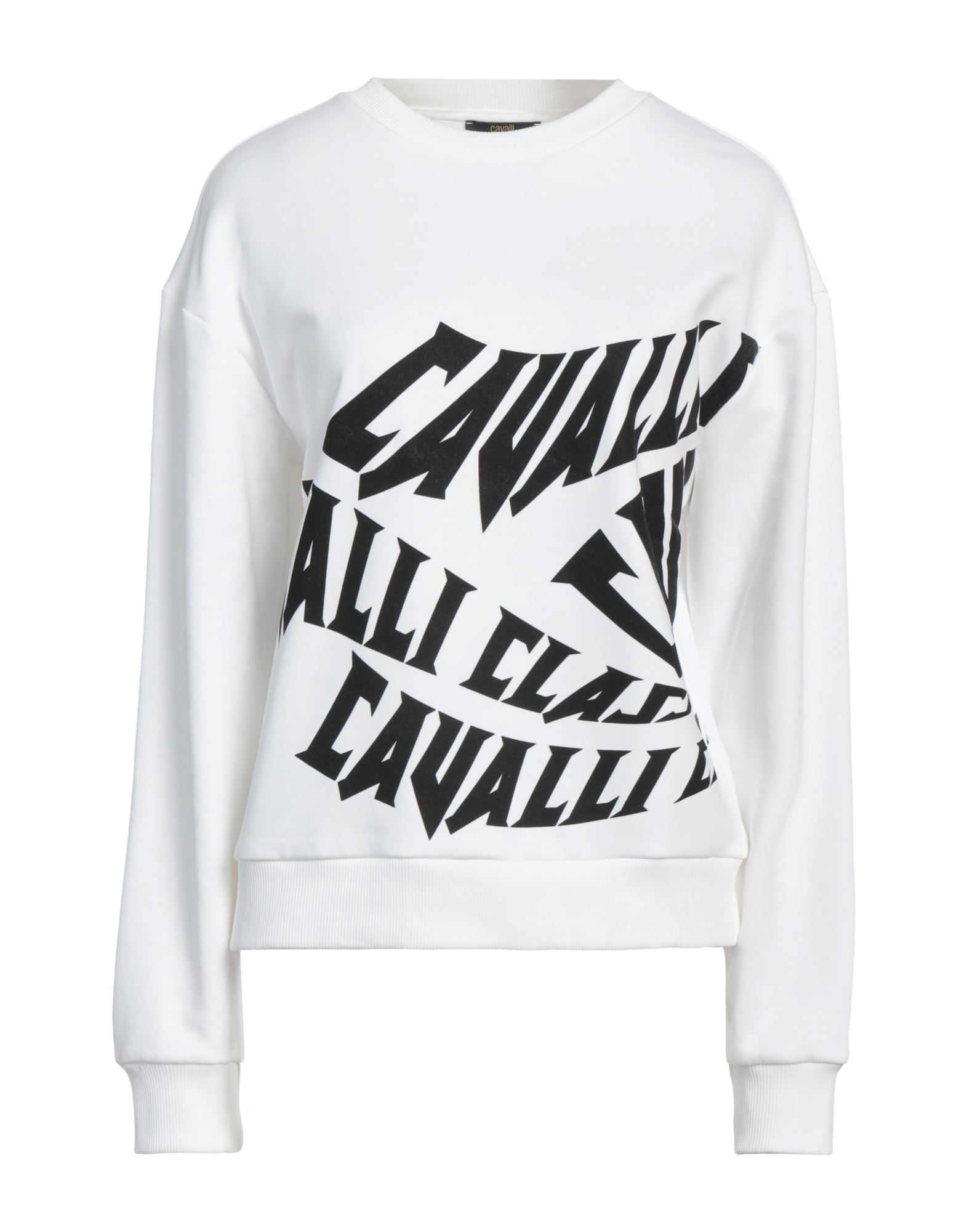 CAVALLI CLASS Sweatshirt Damen Weiß von CAVALLI CLASS