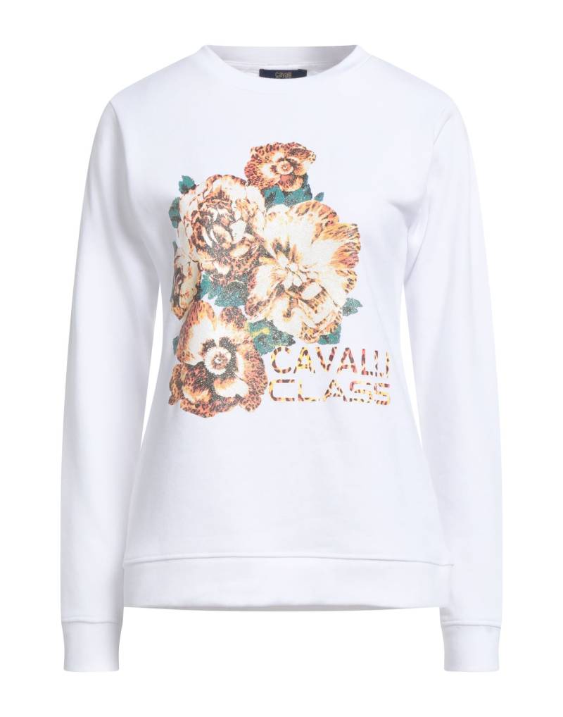CAVALLI CLASS Sweatshirt Damen Weiß von CAVALLI CLASS