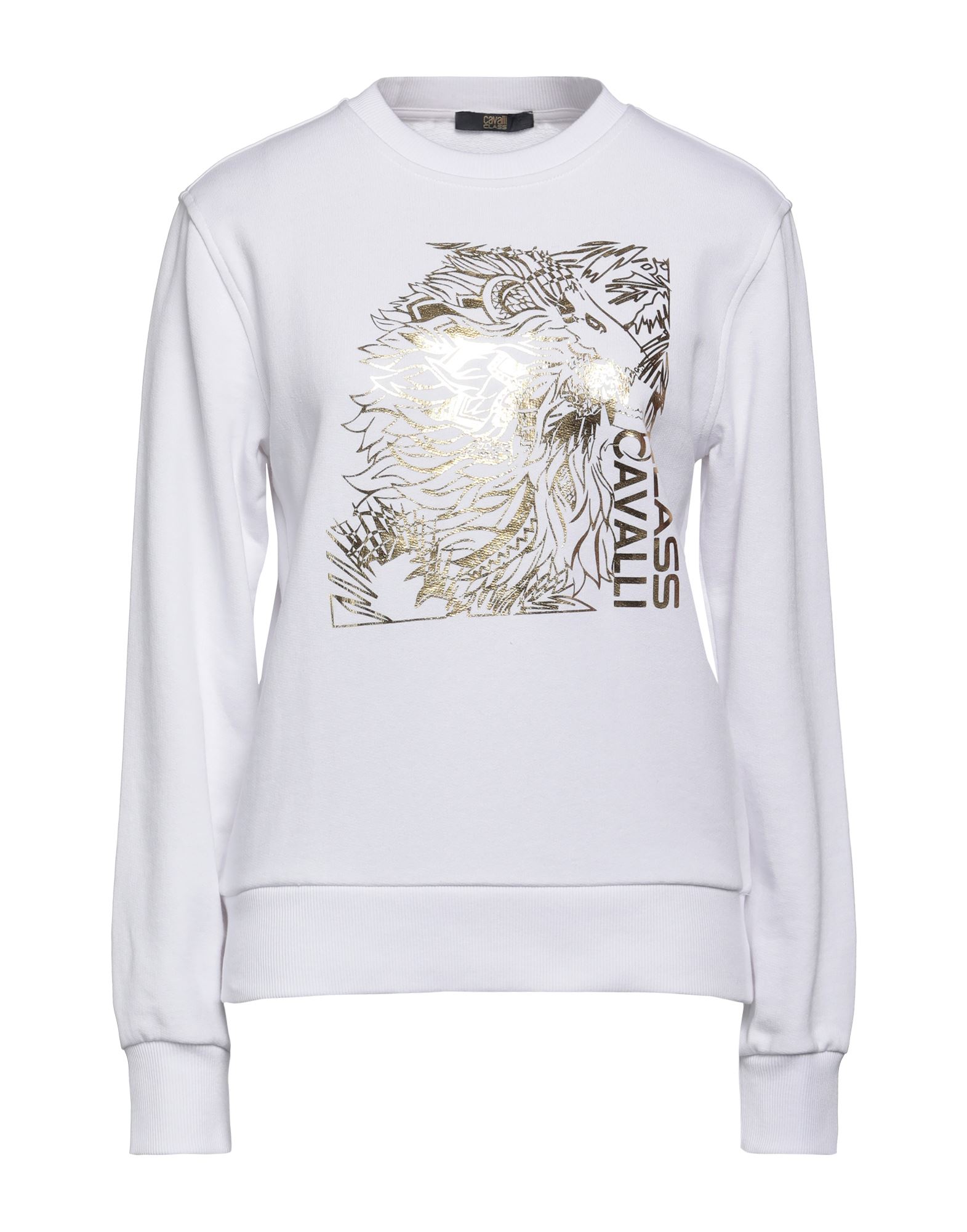 CAVALLI CLASS Sweatshirt Damen Weiß von CAVALLI CLASS