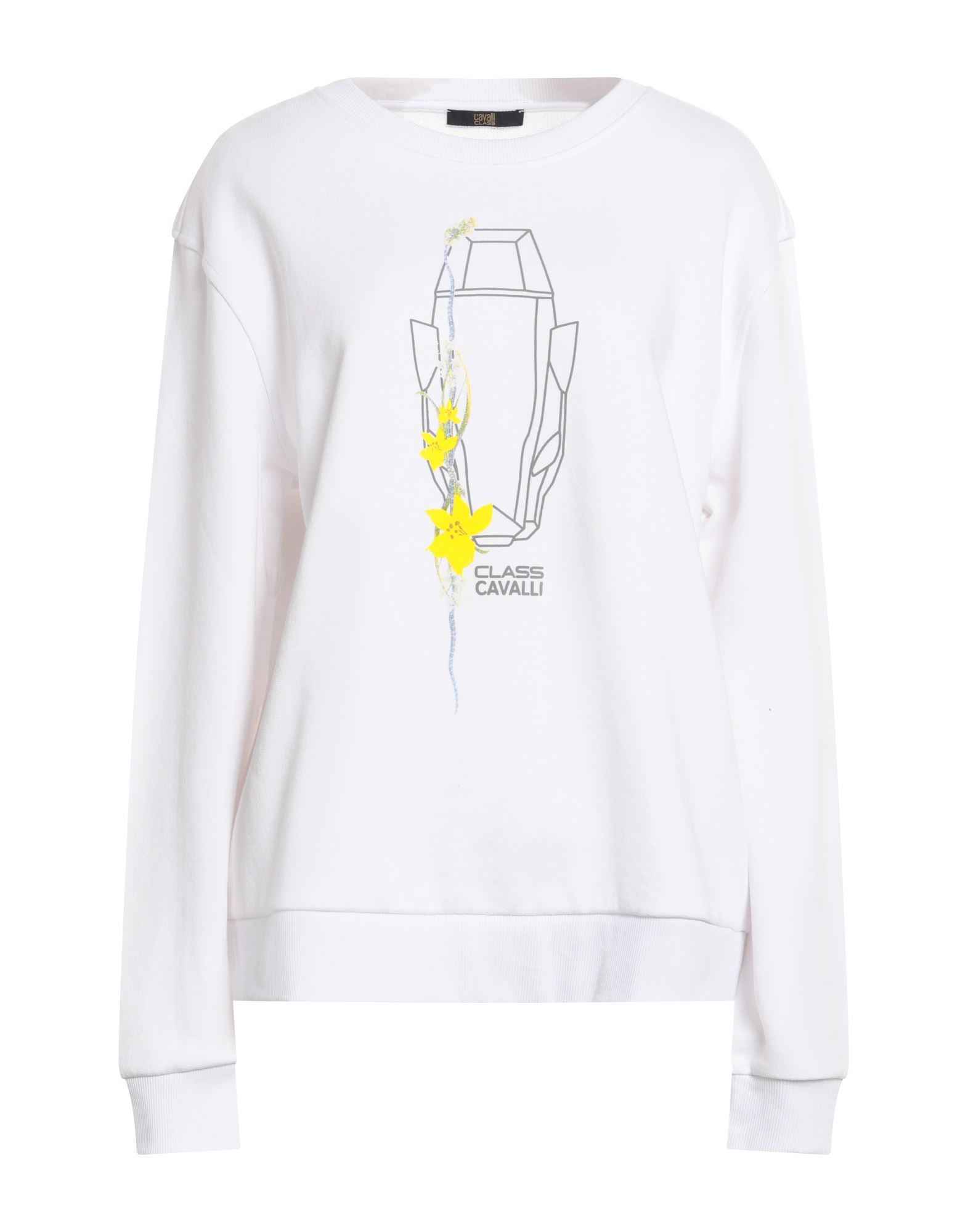 CAVALLI CLASS Sweatshirt Damen Weiß von CAVALLI CLASS