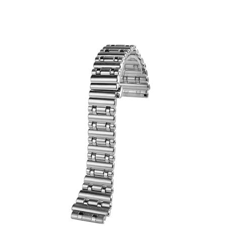 CAWEUER 22 mm 24 Edelstahlarmband kompatibel mit Breitling B01 42 Armband Uhrenarmband Chronomat Herrenarmband Zubehör(Silver,22mm-Width) von CAWEUER