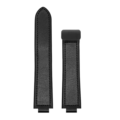 CAWEUER Anwendbar Kompatibel mit Small Square AE1200/1300 SGW400 AQ-150W Magnetisches Lederarmband(Black Black) von CAWEUER