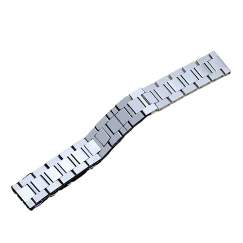 CAWEUER Edelstahl-Uhrenarmband, kompatibel mit Cartier Solo Claire Herren- und Damen-Uhrenarmband aus feinem Stahl, 20 mm, 22(16mm) von CAWEUER