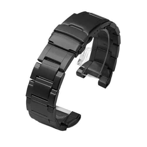 CAWEUER Edelstahlarmband, kompatibel mit Casio G-Shock G-STEEL GST-W300G S300G 400G B100 S310, Herren-Metall-Uhrenarmband Werkzeug ersetzen(Black) von CAWEUER