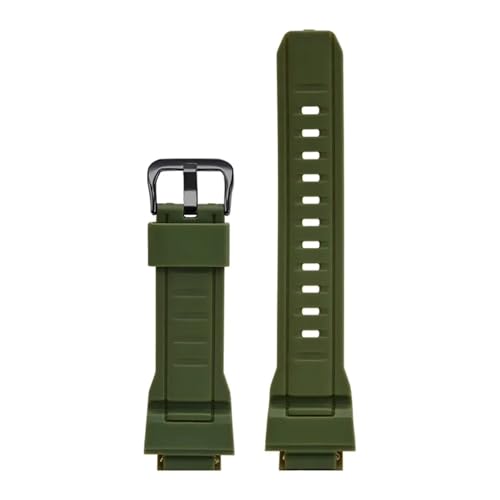 CAWEUER Kompatibel mit Casio Watch Gw-9400 Gw-9300 G-9300 Wtachband TPU-Armband Wasserdichtes Band Zubehör Repackage Armband(Green-B) von CAWEUER