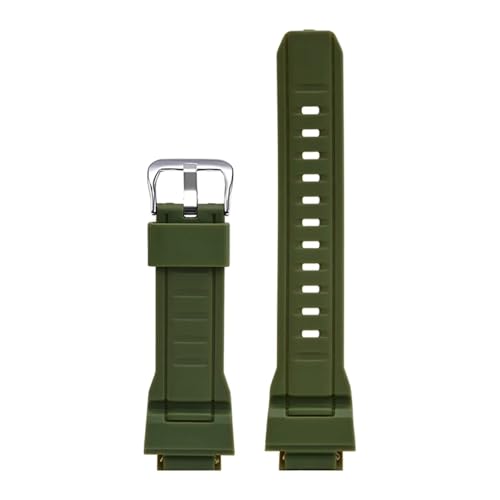 CAWEUER Kompatibel mit Casio Watch Gw-9400 Gw-9300 G-9300 Wtachband TPU-Armband Wasserdichtes Band Zubehör Repackage Armband(Green-S) von CAWEUER