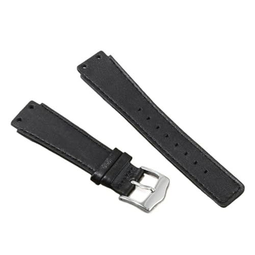 CAWEUER Kompatibel mit ENXI-Leder. CK-Uhrenarmband for Herren der Serien K4A211C3/K4A211C6. Konvexe Rindsleder-Uhrenkette Dornschließe, 18 mm von CAWEUER