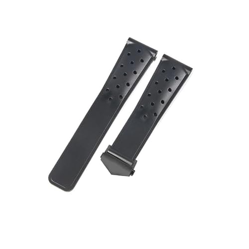 CAWEUER Kompatibel mit TAG Heuer 22 mm rot-schwarz-blauen Uhrenarmbändern der F1 Racing Kalera Monaco-Serie(Black-BK-Z5(2.0)) von CAWEUER