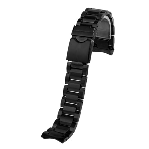 CAWEUER Kompatibel mit Tissot T125 Speed ​​Dare 1853 Edelstahl-Uhrenarmband T125617A Schwarzes Samurai-Präzisionsstahl-Uhrenkettenarmband(Black) von CAWEUER