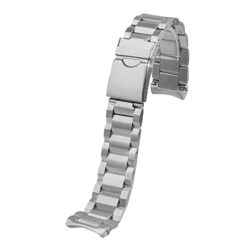 CAWEUER Kompatibel mit Tissot T125 Speed ​​Dare 1853 Edelstahl-Uhrenarmband T125617A Schwarzes Samurai-Präzisionsstahl-Uhrenkettenarmband(Silver) von CAWEUER