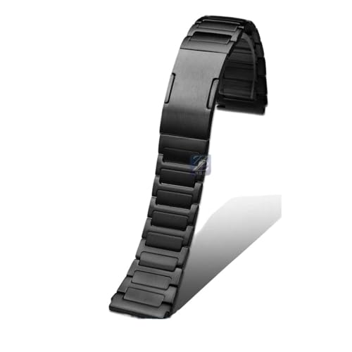 CAWEUER Kompatibel mit Zenith Watch 95.9000.670 Series Uhrenarmband aus Titanlegierung for Herren, 22 mm, Präzisionsstahl-Uhrenkettenzubehör(Black,23mm) von CAWEUER