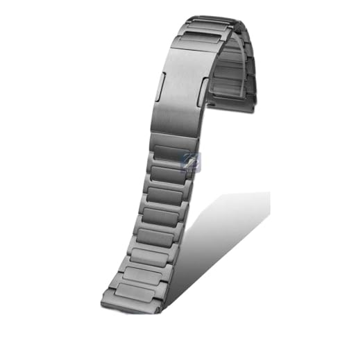 CAWEUER Kompatibel mit Zenith Watch 95.9000.670 Series Uhrenarmband aus Titanlegierung for Herren, 22 mm, Präzisionsstahl-Uhrenkettenzubehör(Titanium gray,23mm) von CAWEUER