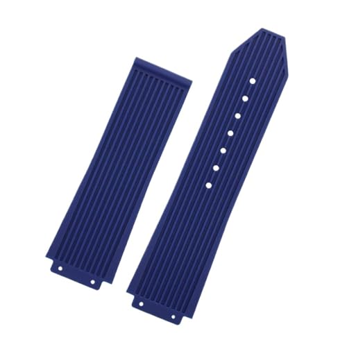 CAWEUER Silikonarmband mit konvexem Ende, kompatibel Big Bang Classic Fusion Yubo, Herren- und Damenarmbändern, zusammenklappbarer Schnalle, weiches Armband(Blue-No) von CAWEUER