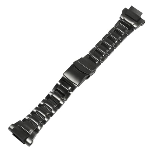 CAWEUER Uhrenarmband aus feinem Stahl, kompatibel mit der schwarzen Uhrenkette Casio 5121GW-3000 3500 2000 G-1000-Serie Edelstahl von CAWEUER