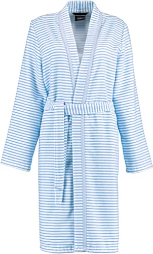 Cawö Home Bademäntel Damen Kimono Struktur 1214 mittelblau - 11 L von Cawö