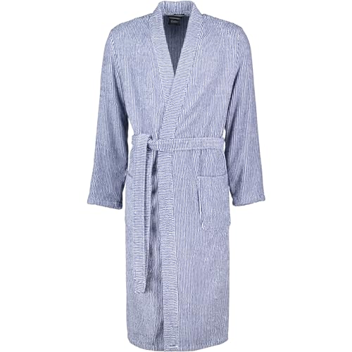 Cawö Home Bademäntel Herren Kimono Streifen 3834 navy-weiß - 16 M von Cawö