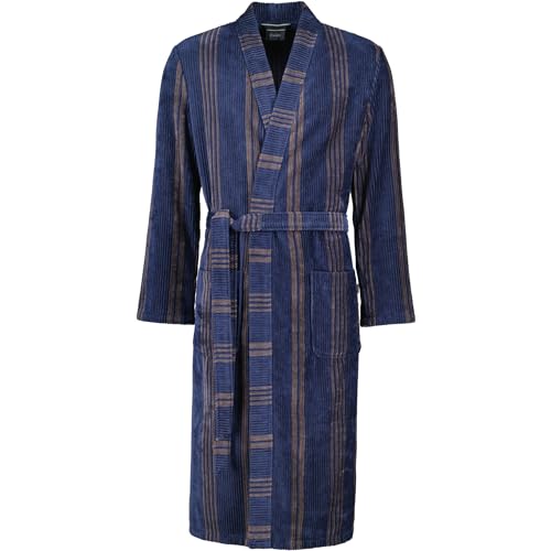 CAWÖ Home Bademäntel Herren Kimono Struktur 2508 blau - 13 L von CAWÖ Home