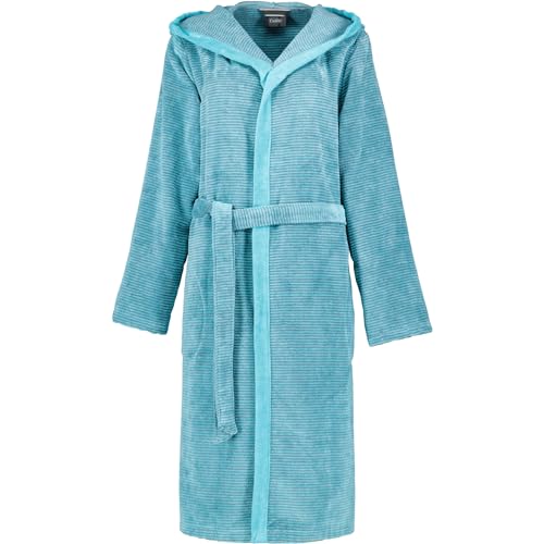 Cawö Home Bademäntel Damen Kapuze Two-Tone 6425 türkis - 47 M von Cawö